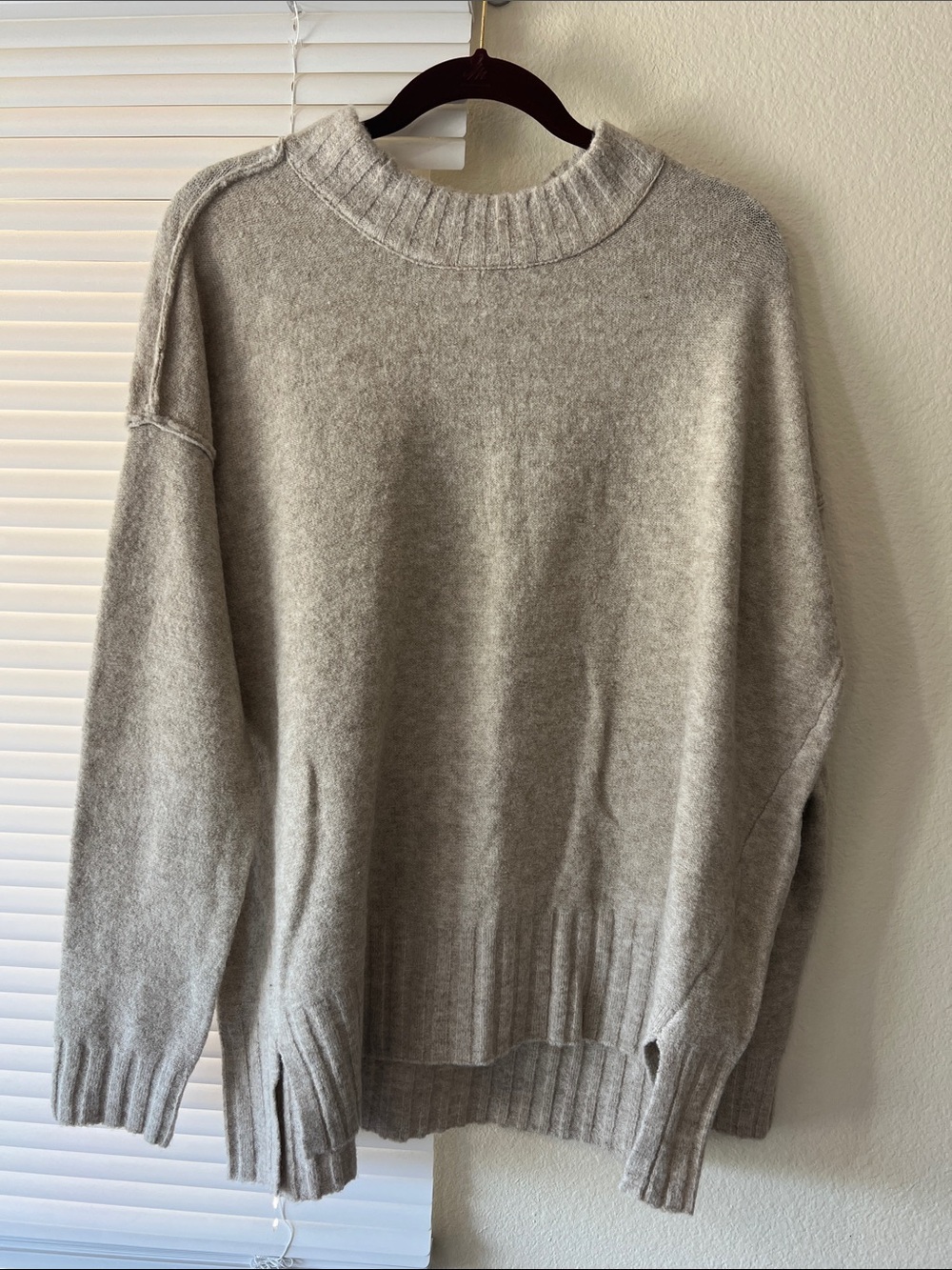 Light Gray Cozy Crewneck Sweater
